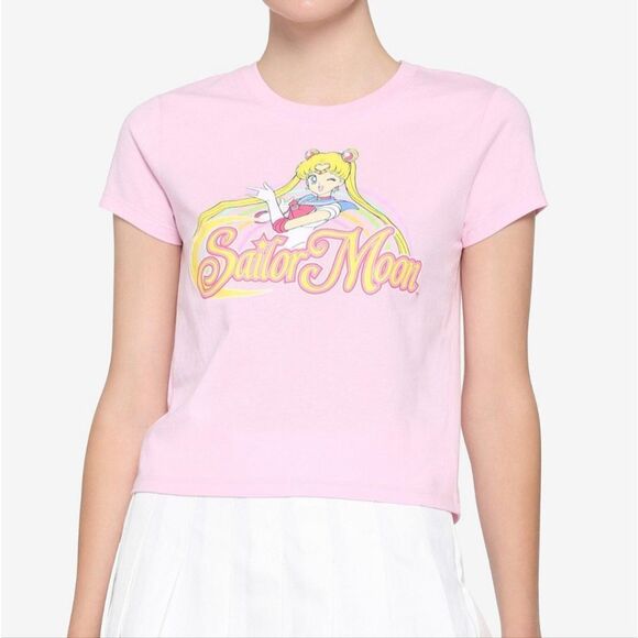 Sailor Moon Logo Juniors Baby Shirt - Picture 1 of 2
